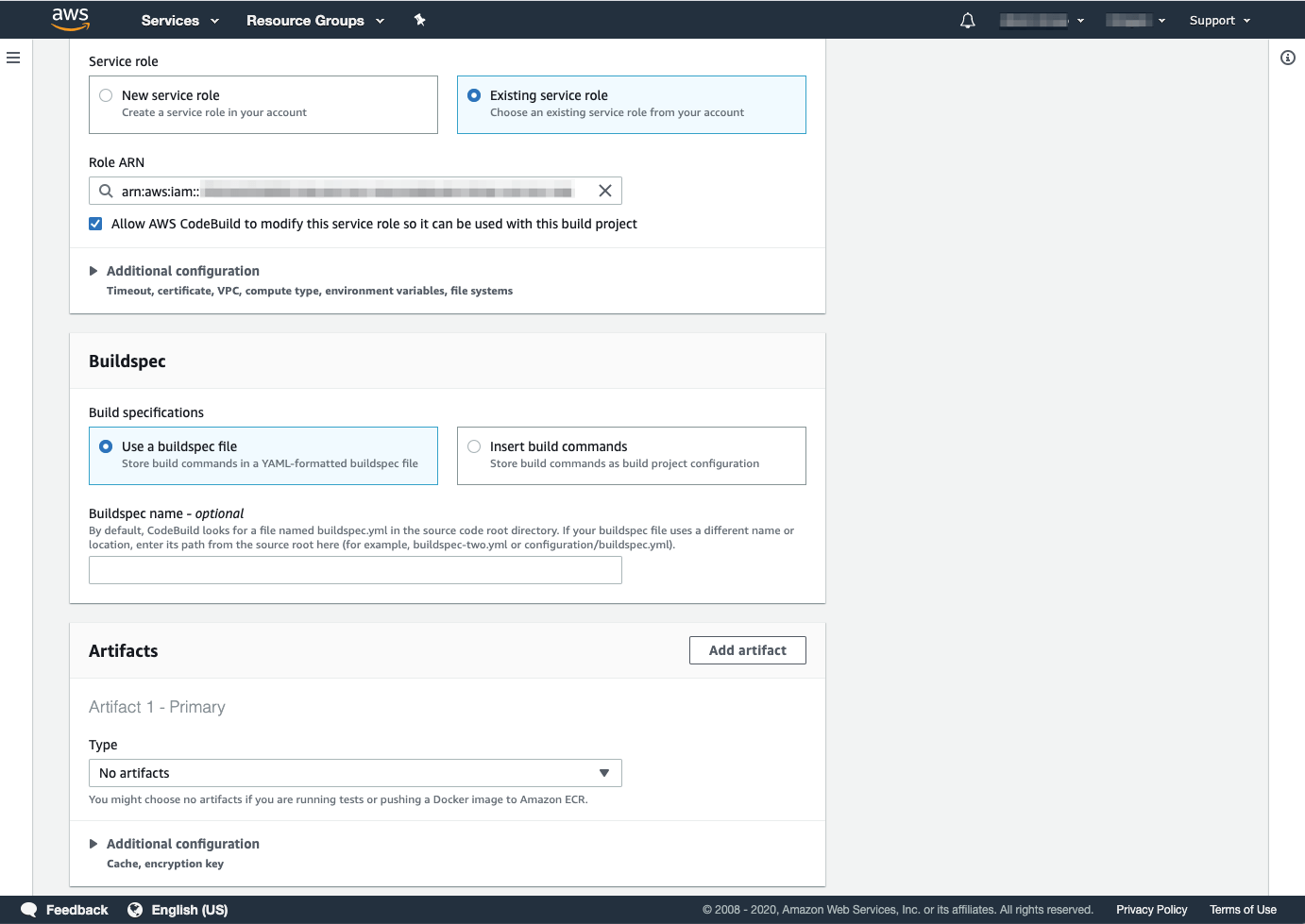 Code Build - buildspec